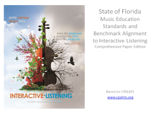 National Standards and Florida Music Education Standards